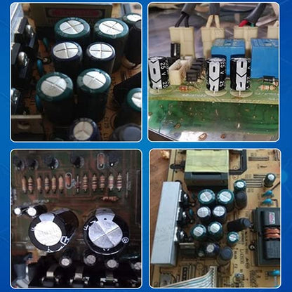 Fielect 80Pcs 10uF 250V Electrolytic Capacitor 8x12mm, Low ESR - size: 10uF 250V 8x12mm