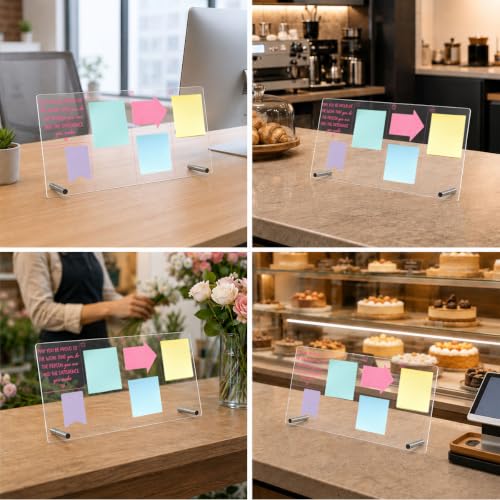 Inspirational Acrylic Memo Board Pink Desk Accessories Mental Health Gifts - color: May You Be Proud of