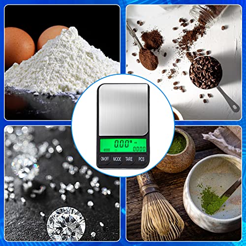 American Weigh Scales Digital Pocket Scale AC Series 1200g x 0.1g | High Precision 0.1g Accuracy Mini Gram Scale for Kitchen, Lab, Jewelry, Coin Scale, Small Digital Gram Scale Portable Travel Scale - size: 1200g x 0.1g