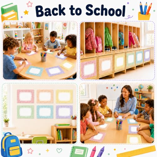 Cinrobiye 24 Pcs Dry Erase Stickers for Classroom Tables, Reusable Writable Decals with 2 Scrapers, Waterproof Dry Erase Spots for Desks, Whiteboards, Walls, Teacher Classroom School Supplies - color: Composition