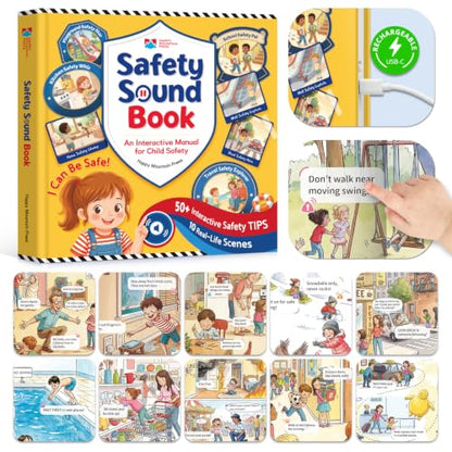 Safety Sound Book for Toddlers, Interactive Educational Toy