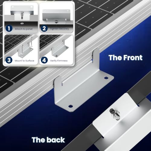16 Pcs Z Brackets Solar Panel Mounting Kit - size: 16 pcs-Z Brackets