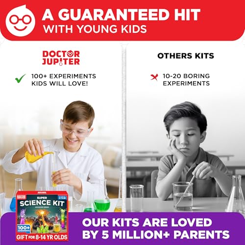 Doctor Jupiter Super Science Experiments Kit for Kids Ages 8+ - style: Super Science Kit: 8+