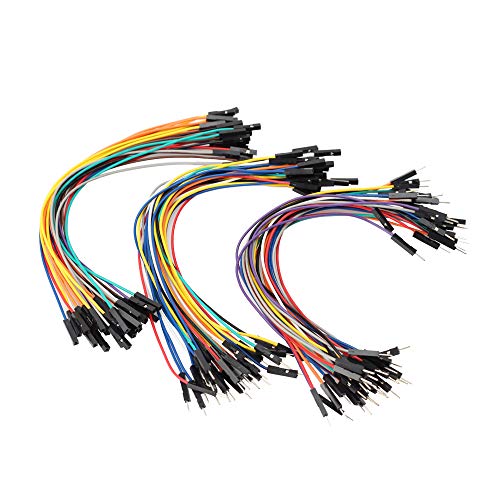 SIM&NAT 8-inch / 20cm Dupont Male & Female Breadboard Jumper Wire 90 Pcs Kit for Arduino/Raspberry Pi 2/3