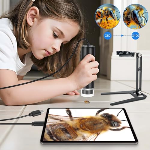 USB Digital Microscope for iOS and Android Devices (Not for Any PC)