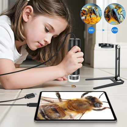 USB Digital Microscope for iOS and Android Devices (Not for Any PC)