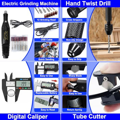 3D Printer Tool Kit, 202 Pcs 3D Printer Accessories Includes Deburring Tool, Removal Tools, Digital Caliper, Cutting Mat, Carrying Case, 3D Printing Tool Kit for Finishing, 3D Print Removing, Cleaning