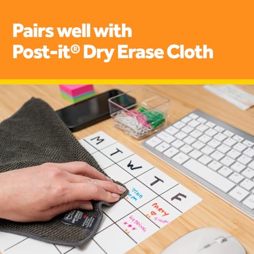 Post-it Dry Erase Accessory Tray, 1 Accessory Tray, 4 Strips - size: 8 5/8 in x 3 1/8 in
