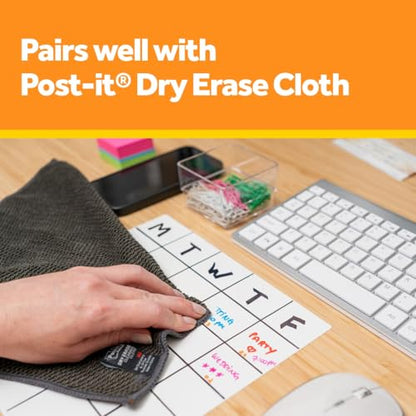 Post-it Dry Erase Accessory Tray, 1 Accessory Tray, 4 Strips - size: 8 5/8 in x 3 1/8 in