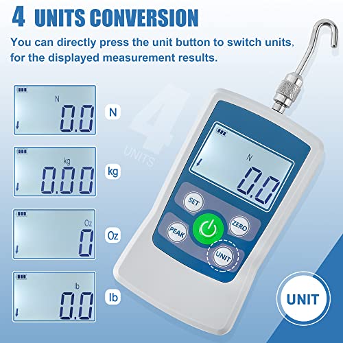 BAOSHISHAN 100N Digital Push Pull Force Gauge, High-Accuracy Tension Meter - size: 100N
