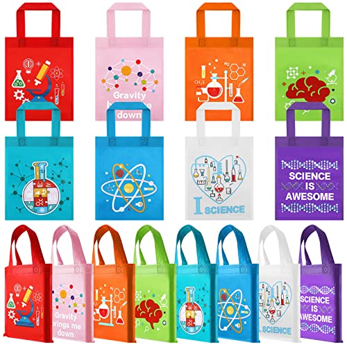 Ferraycle 24 Pcs Science Party Favor Bags, Stem Party Favor Bags, Blue - color: colorful