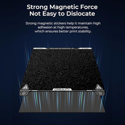 Creality Official K1 Max Build Plate PEI Sheet, 315x310mm Textured Removable Flexible Spring Surface Excellent Heat Resistance Heated for K2 Pro/3 S1 Plus/K1 Max/Ender 3 V3 Plus(Without Magnetic Base) - color: PEI Frosted Black, size: K1 Max/Ender 3 V3 Pl