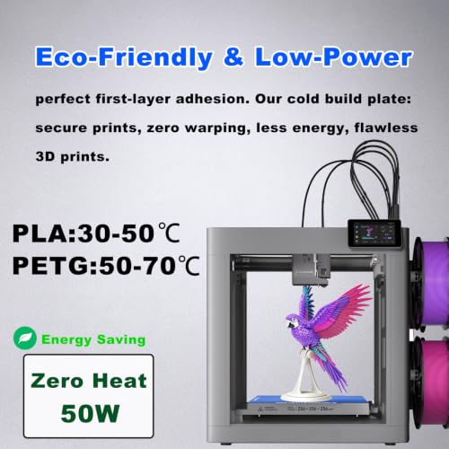 Cold Texture PEI Build Plate for Flashforge Creator 5/5 Pro - size: 266x293mm