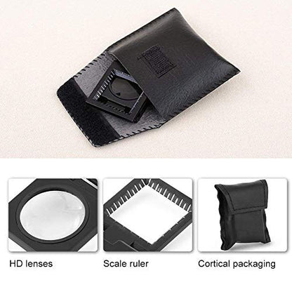 10X 28MM Pocket Magnifier Small Jewelers Loupe Folding Magnifying Glass - size: 3