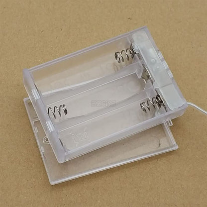 3x AA LED String Battery Holder and Screws 3 x 1.5V AA Battery Holder and Switch for LED String Light DIY or Fixing