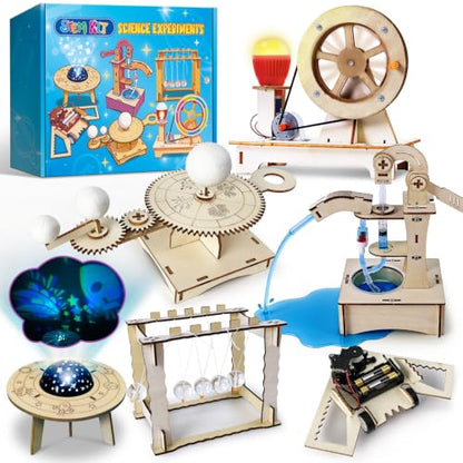 UNGLINGA STEM Science Kits for Kids Age 8-14, Physic Wood Craft Building