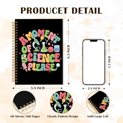 Qabliqo Science STEM Teacher Gifts Spiral Notebook Journal - color: STEM