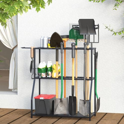 Organizer Yard Tool Storage Rack Garden Organizer Tool Holder - style: Small