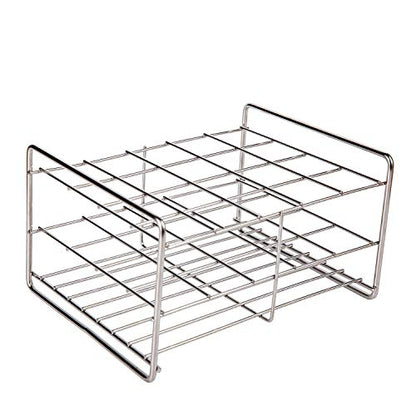 Stainless Steel Test Tube Rack,20 Place,5x4 Format,Wire Constructed,Outer Diameter Permitted of Tubes 39mm-41mm - size: 39-41mm 5×4