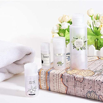 BENECREAT 10 Pack 1oz Travel Bottles Small Travel tubes Plastic Flip Cap Sample Bottle Refillable Travel Bottles for Makeup, Liquid, Cosmetic Toiletries Product - size: ['30 ml']