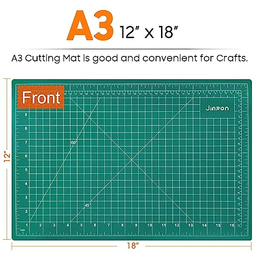 5 Pack Self Healing Sewing Mat, JIARON 12'' x 18'' Cutting Mats for Crafts, Double Sided 5 Layers Craft Cutting Mat for Sewing, Crafts, Scrapbooking Mat. - color: 5PCS