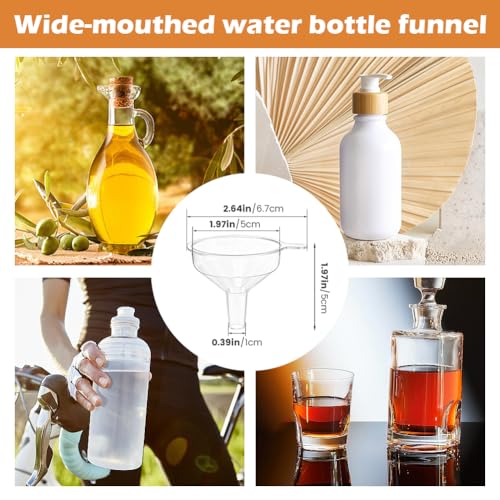 Small Funnel Kit 12 Pack, 3 Sizes Tiny Funnels for Filling Small Bottles