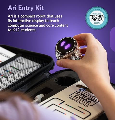 Ozobot Ari Coding Robot Kit | Ages 8-14 | STEM Coding for Kids & Teachers