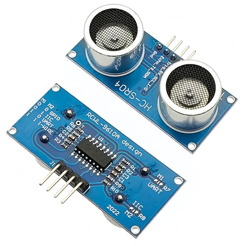 6PCS HC-SR04P Ultrasonic Module Distance Measure Sensor Wide Voltage 3-5.5V 2cm–450cm Range Compatible with Arduino
