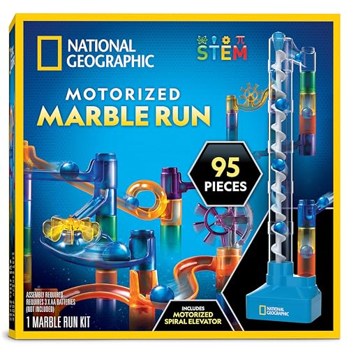 National Geographic Marble Run Building Set with Motorized Elevator - style: 95-Piece Marble Run