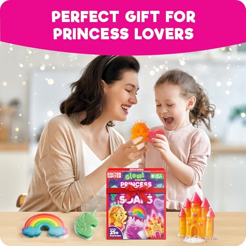 Doctor Jupiter Glow in The Dark - Princess Soap Making Kit for Kids Ages 6+ - style: Princess Super Soaps: 6+
