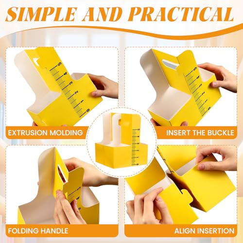 Reallnaive 12 Set Back to School Gifts 2 Cup Drink Carrier,Ruler - style: Ruler