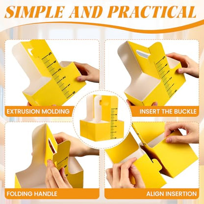 Reallnaive 12 Set Back to School Gifts 2 Cup Drink Carrier,Ruler - style: Ruler