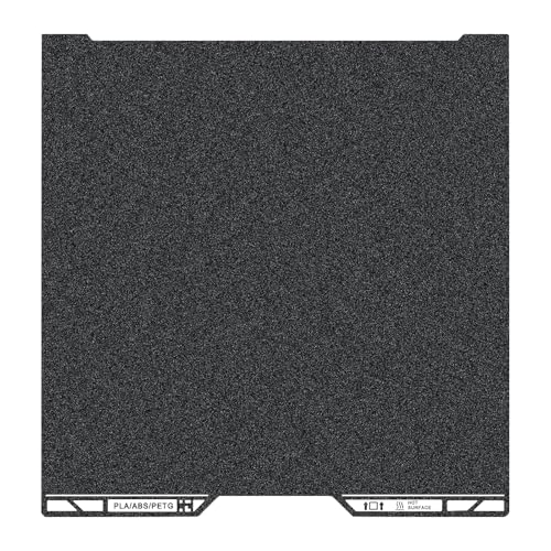 335×325mm Black PEI Double Side Build Plate with QR Code, Textured PEI Double-Sided Textured Spring Steel Print Bed for Bambu Lab H2C/A2L 3D Printer - size: 335×325MM