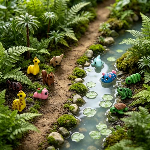 60Pcs 3D Printed Animals Mini Flexible Articulated Fidget Toys