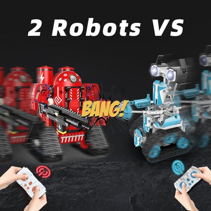 STEM Robot for Kids Ages 8-12, 5-in-1 Remote Control and APP Programmable Robot Toys DIY Building Science Educational Kit, Building Block Birthday Gift for Teen Boys Girls