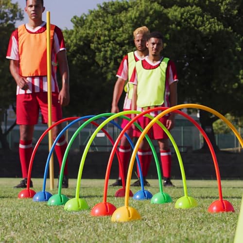 Hiboom 6 Set Obstacle Course Agility PE Equipment for Backyard Outdoor
