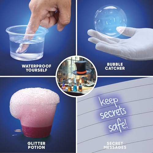 Discovery 3-in-1 Science Station for Kids| 84 Science Experiment Kit| Erupting Volcano, Glow Slime, Brain Dissection, Magic Potions| STEM Chemistry Activity Set| Educational Learning Toy| Gift Ages 8+