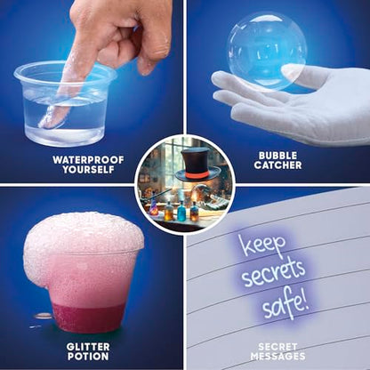 Discovery 3-in-1 Science Station for Kids| 84 Science Experiment Kit| Erupting Volcano, Glow Slime, Brain Dissection, Magic Potions| STEM Chemistry Activity Set| Educational Learning Toy| Gift Ages 8+