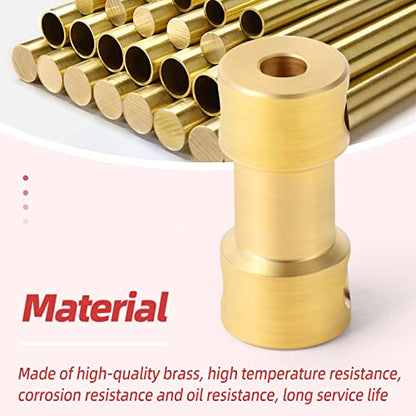 10pcs 5mm to 5mm Brass Shaft Coupling Joint Connector, Motor Shaft Extension Connector - size: 5mm to 5mm