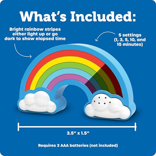 Learning Resources Rainbow Visual Timer - size: (Pack of 1)