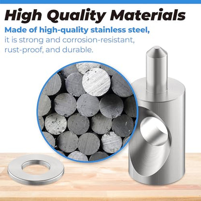 2 Pack Shower Door Pivot Hinge Pin 5/16" Diameter and Washer - size: ‎2CSHP516