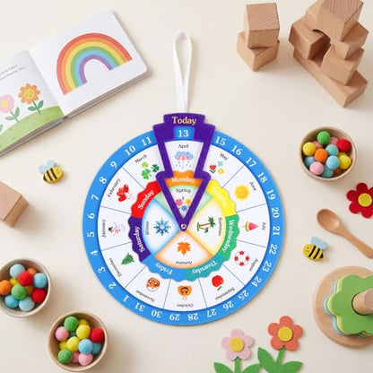 Marspark Month Wheels, Educational Learning Activities for Kids - style: Calendar Wheel