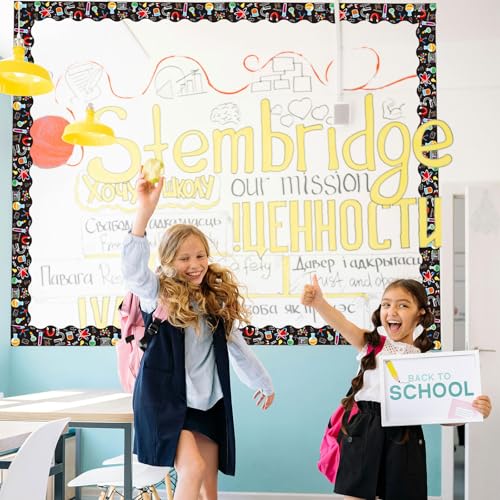 Science Bulletin Board Borders Scalloped Bulletin Border Decorations Roll Classroom Decals Back to School