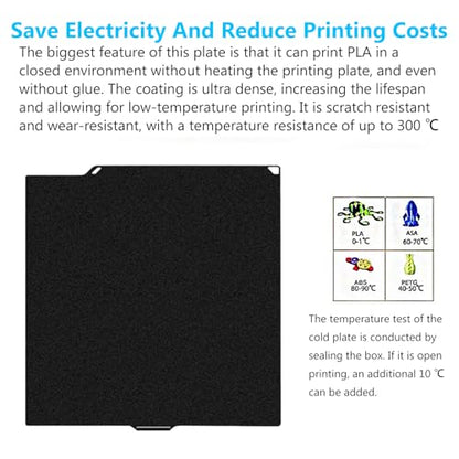 3D Printer Centauri Carbon/Centauri/CC2 Cold Printing Build Plate - color: Black