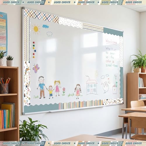 Containlol 118ft Bulletin Board Border Classroom Border, Boho Earth Tone - style: Boho Earth Tone