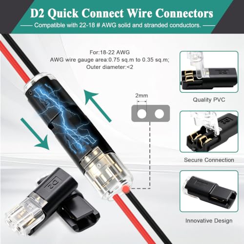1740pcs Heat Shrink Wire Connector Kit with Crimping Tool for AWG 22-10 - size: 1740pcs