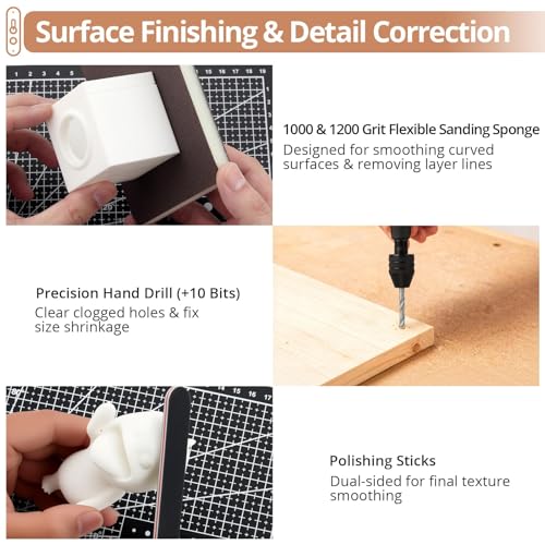 KAMTOP 96-Piece 3D Printer Tool Kit, 3D Printing Accessories