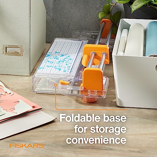 Fiskars ProCision Folding Rotary Bypass Paper Cutter, 12" Cut Length