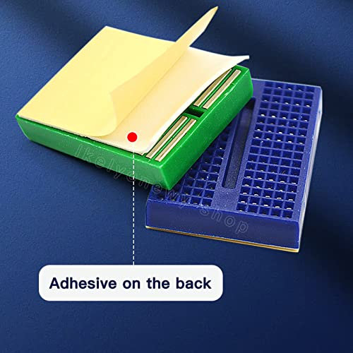 12Pcs Small Solderable Breadboard 170 Tie-Points Mini Breadboard Kit Mini PCB Prototype Solderless Breadboards Bread Boards Circuits Beadboard(Lkelyonewy) - size: 1.77"*1.38"*0.36"