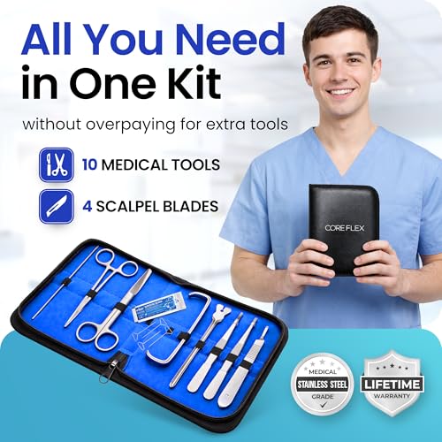 Core Flex Dissection Kit Durable 14-Piece for Medical & Veterinary Students